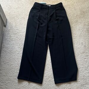 Loft-Classic Wide Leg Black Dress Pants